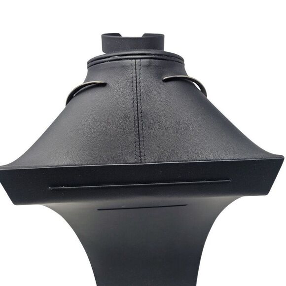 Artisan 925 Teardrop Multicolor Micro Mosaic Crystal Torque Necklace Earring Set - Picture 4 of 16